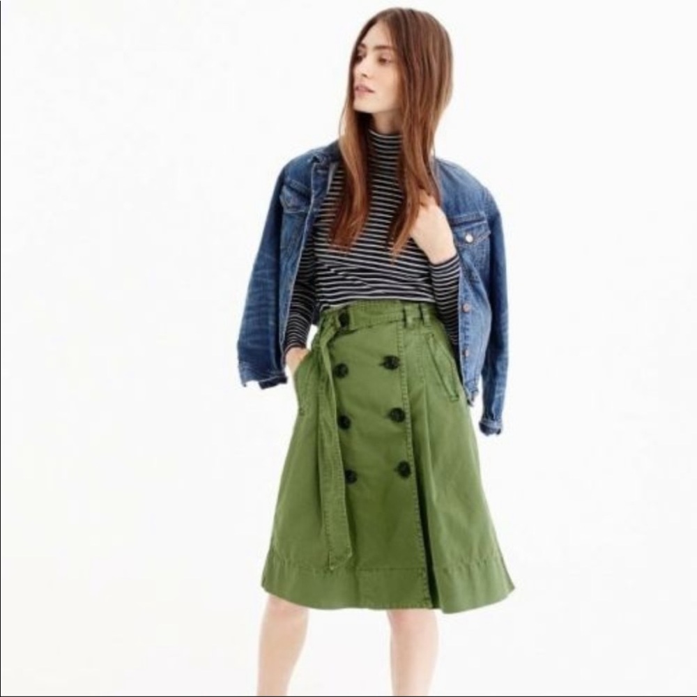 J.Crew trench skirt